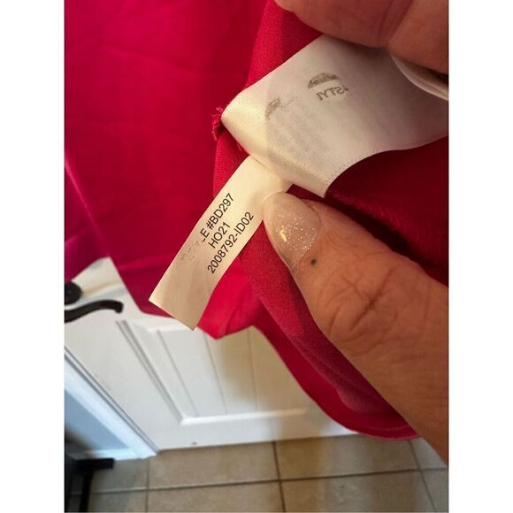 J. Crew Ruffle Neck Pink Satin Sleeveless Polyester Tank Top Women Sz XXL BD297 - Picture 8 of 10